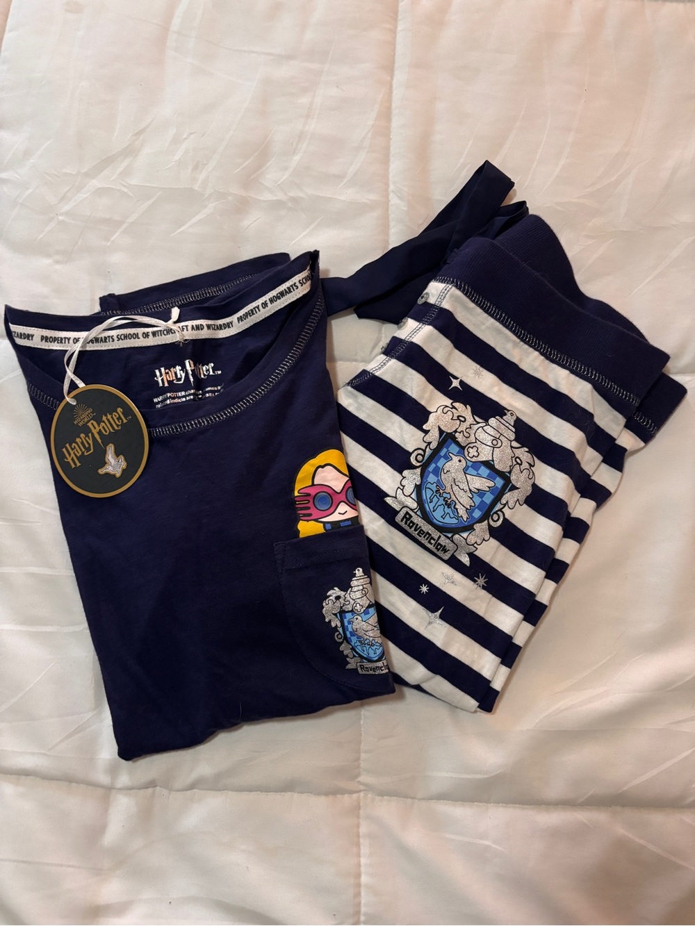 Harry Potter Ravenclaw 2 Piece Pajama Set Primark NWT - Women’s Size Medium